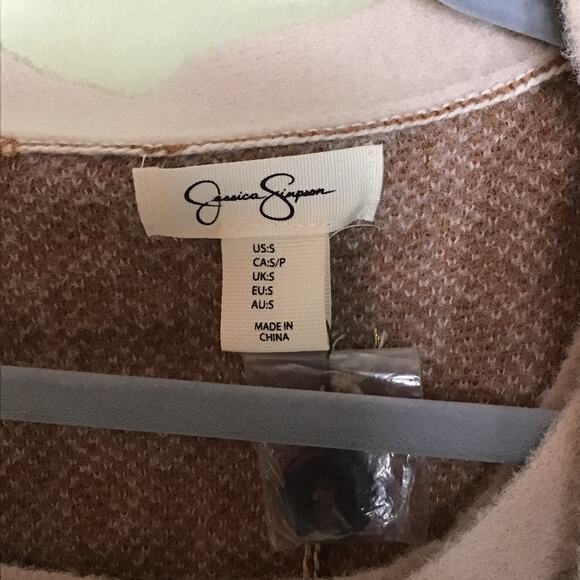 Jessica Simpson Women’s Cheetah Print Cropped Sweater/ Tank Set Size Sm. NWT - Picture 9 of 9